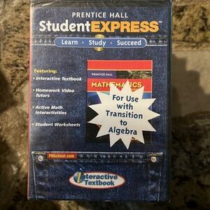 Prentice Hall  student express interactive textbook 3 CD ROM set new algebra